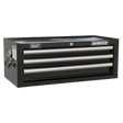 Sealey AP33339B Superline PRO® Mid-Box Tool Chest 3 Drawer - Black - AP33339B - Sealey Tools UK - Trade Counter Direct