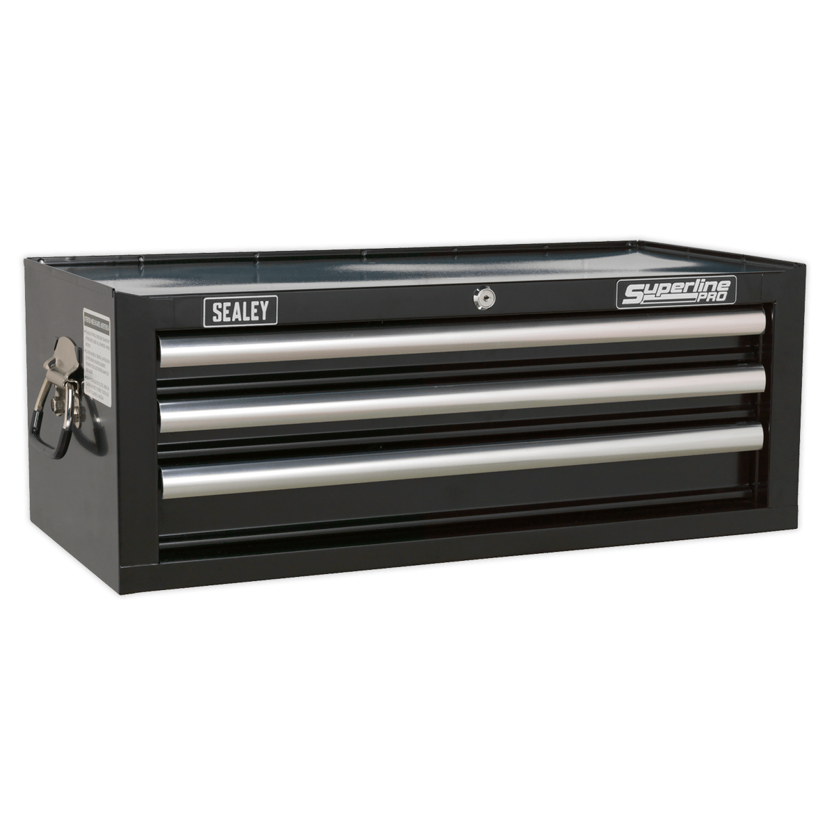 Sealey AP33339B Superline PRO® Mid-Box Tool Chest 3 Drawer - Black - AP33339B - Sealey Tools UK - Trade Counter Direct