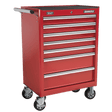 Sealey AP33479 Superline PRO® Rollcab 7 Drawer - Red - AP33479 - Sealey Tools UK - Trade Counter Direct