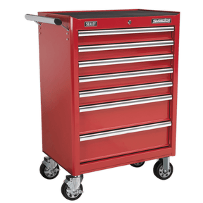 Sealey AP33479 Superline PRO® Rollcab 7 Drawer - Red - AP33479 - Sealey Tools UK - Trade Counter Direct
