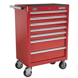 Sealey AP33479 Superline PRO® Rollcab 7 Drawer - Red - AP33479 - Sealey Tools UK - Trade Counter Direct