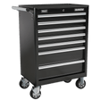 Sealey AP33479B Superline PRO® Rollcab 7 Drawer - Black - AP33479B - Sealey Tools UK - Trade Counter Direct