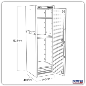 Sealey AP33519B Superline PRO® Hang-On Locker - Black - AP33519B - Sealey Tools UK - Trade Counter Direct