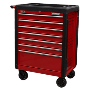 Sealey AP3407 Superline PRO® Rollcab 7 Drawer - Red - AP3407 - Sealey Tools UK - Trade Counter Direct