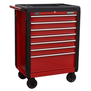 Sealey AP3407 Superline PRO® Rollcab 7 Drawer - Red - AP3407 - Sealey Tools UK - Trade Counter Direct