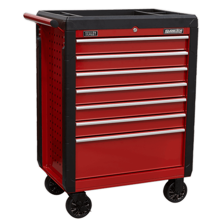 Sealey AP3407 Superline PRO® Rollcab 7 Drawer - Red - AP3407 - Sealey Tools UK - Trade Counter Direct