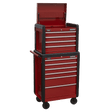 Sealey AP3410STACK Superline PRO® Topchest & Rollcab Combination 10 Drawer - AP3410STACK - Sealey Tools UK - Trade Counter Direct