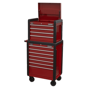 Sealey AP3411STACK Superline PRO® Topchest & Rollcab Combination 11 Drawer - AP3411STACK - Sealey Tools UK - Trade Counter Direct