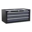Sealey AP3503TB Mid - Box 3 Drawer with Ball Bearing Slides - Black/Grey - AP3503TB - Sealey Tools UK - Trade Counter Direct