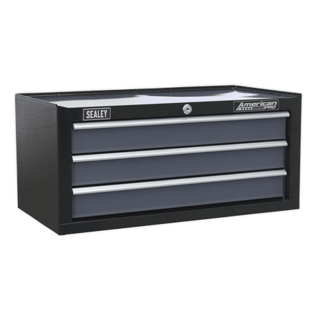 Sealey AP3503TB Mid - Box 3 Drawer with Ball Bearing Slides - Black/Grey - AP3503TB - Sealey Tools UK - Trade Counter Direct