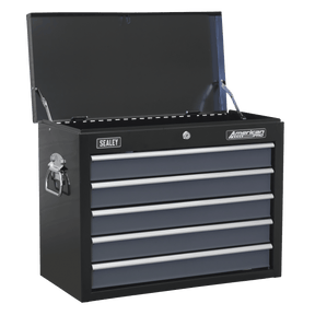 Sealey AP3505TB American PRO® Topchest 5 Drawer - Black/Grey - AP3505TB - Sealey Tools UK - Trade Counter Direct