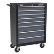 Sealey AP3508TB American PRO® Rollcab 8 Drawer - Black/Grey - AP3508TB - Sealey Tools UK - Trade Counter Direct