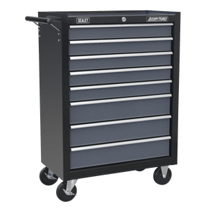 Sealey AP3508TB American PRO® Rollcab 8 Drawer - Black/Grey - AP3508TB - Sealey Tools UK - Trade Counter Direct