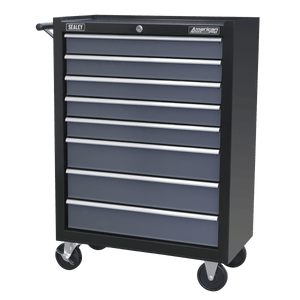 Sealey AP3508TB American PRO® Rollcab 8 Drawer - Black/Grey - AP3508TB - Sealey Tools UK - Trade Counter Direct