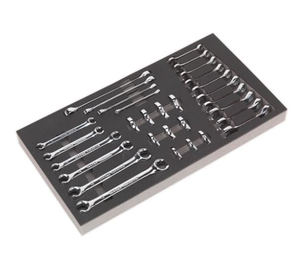 Sealey AP35TBCOMBO Tool Chest Combination 16 Drawer with Ball Bearing Slides - Black/Grey & 468pc Tool Kit - AP35TBCOMBO - Sealey Tools UK - Trade Counter Direct