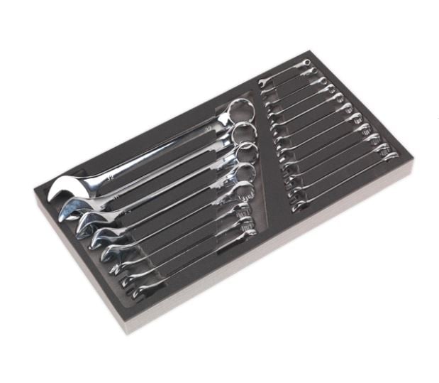Sealey AP35TBCOMBO Tool Chest Combination 16 Drawer with Ball Bearing Slides - Black/Grey & 468pc Tool Kit - AP35TBCOMBO - Sealey Tools UK - Trade Counter Direct