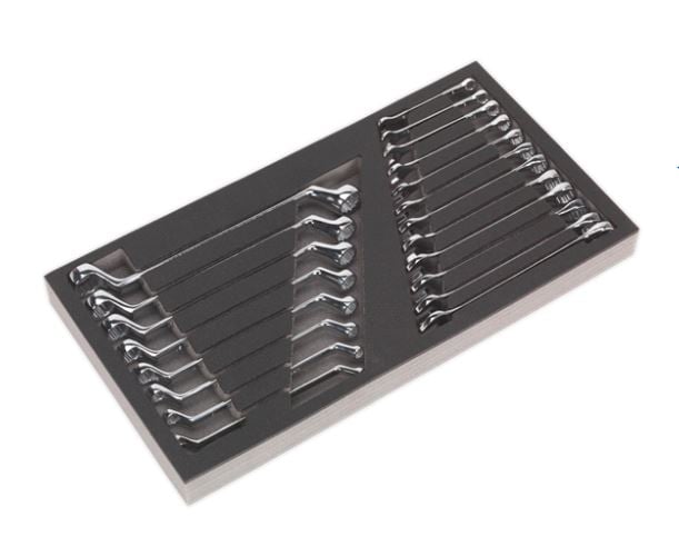 Sealey AP35TBCOMBO Tool Chest Combination 16 Drawer with Ball Bearing Slides - Black/Grey & 468pc Tool Kit - AP35TBCOMBO - Sealey Tools UK - Trade Counter Direct