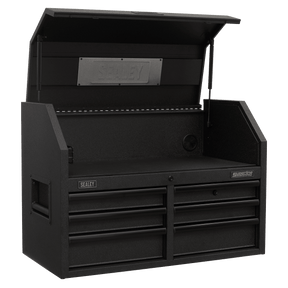 Sealey AP3607BE Topchest 6 Drawer 910mm with Soft Close Drawers & Power Strip - AP3607BE - Sealey Tools UK - Trade Counter Direct