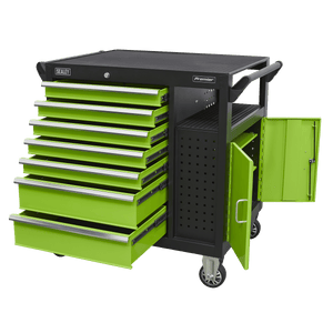 Sealey AP36MWS Premier™ Mobile Workstation with 7 Drawers & Cupboard 920mm - AP36MWS - Sealey Tools UK - Trade Counter Direct