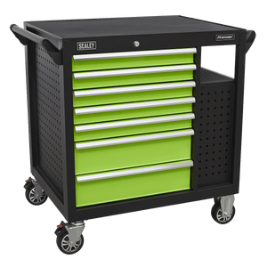 Sealey AP36MWS Premier™ Mobile Workstation with 7 Drawers & Cupboard 920mm - AP36MWS - Sealey Tools UK - Trade Counter Direct