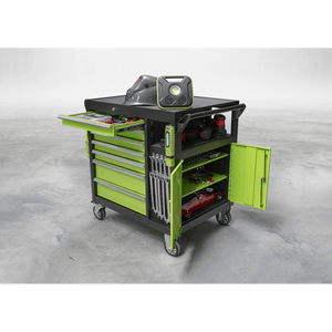 Sealey AP36MWS Premier™ Mobile Workstation with 7 Drawers & Cupboard 920mm - AP36MWS - Sealey Tools UK - Trade Counter Direct