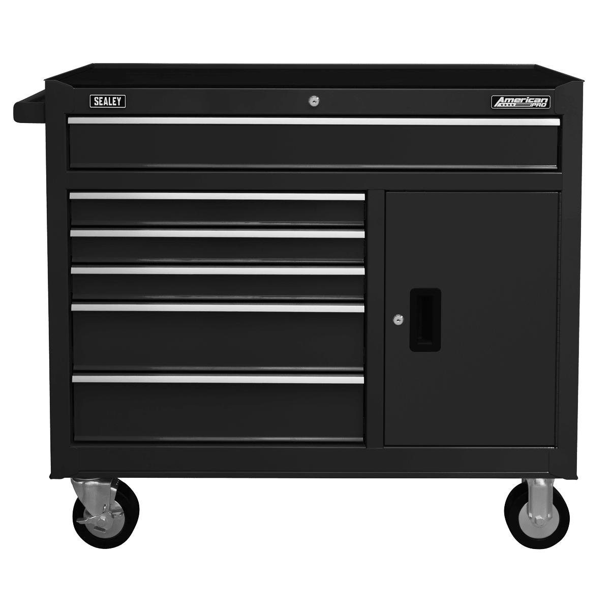 Sealey AP4106B American PRO® Rollcab 6 Drawer - Black - AP4106B - Sealey Tools UK - Trade Counter Direct