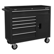 Sealey AP4106B American PRO® Rollcab 6 Drawer - Black - AP4106B - Sealey Tools UK - Trade Counter Direct