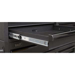 Sealey AP4106BE Superline PRO® Black Edition Topchest with 6 Soft Close Drawers & Power Bar 1030mm - AP4106BE - Sealey Tools UK - Trade Counter Direct