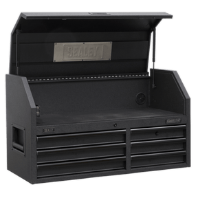 Sealey AP4106BE Superline PRO® Black Edition Topchest with 6 Soft Close Drawers & Power Bar 1030mm - AP4106BE - Sealey Tools UK - Trade Counter Direct