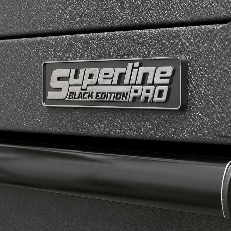 Sealey AP4106BE Superline PRO® Black Edition Topchest with 6 Soft Close Drawers & Power Bar 1030mm - AP4106BE - Sealey Tools UK - Trade Counter Direct