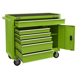 Sealey AP4106HV American PRO® Rollcab 6 Drawer - Green - AP4106HV - Sealey Tools UK - Trade Counter Direct