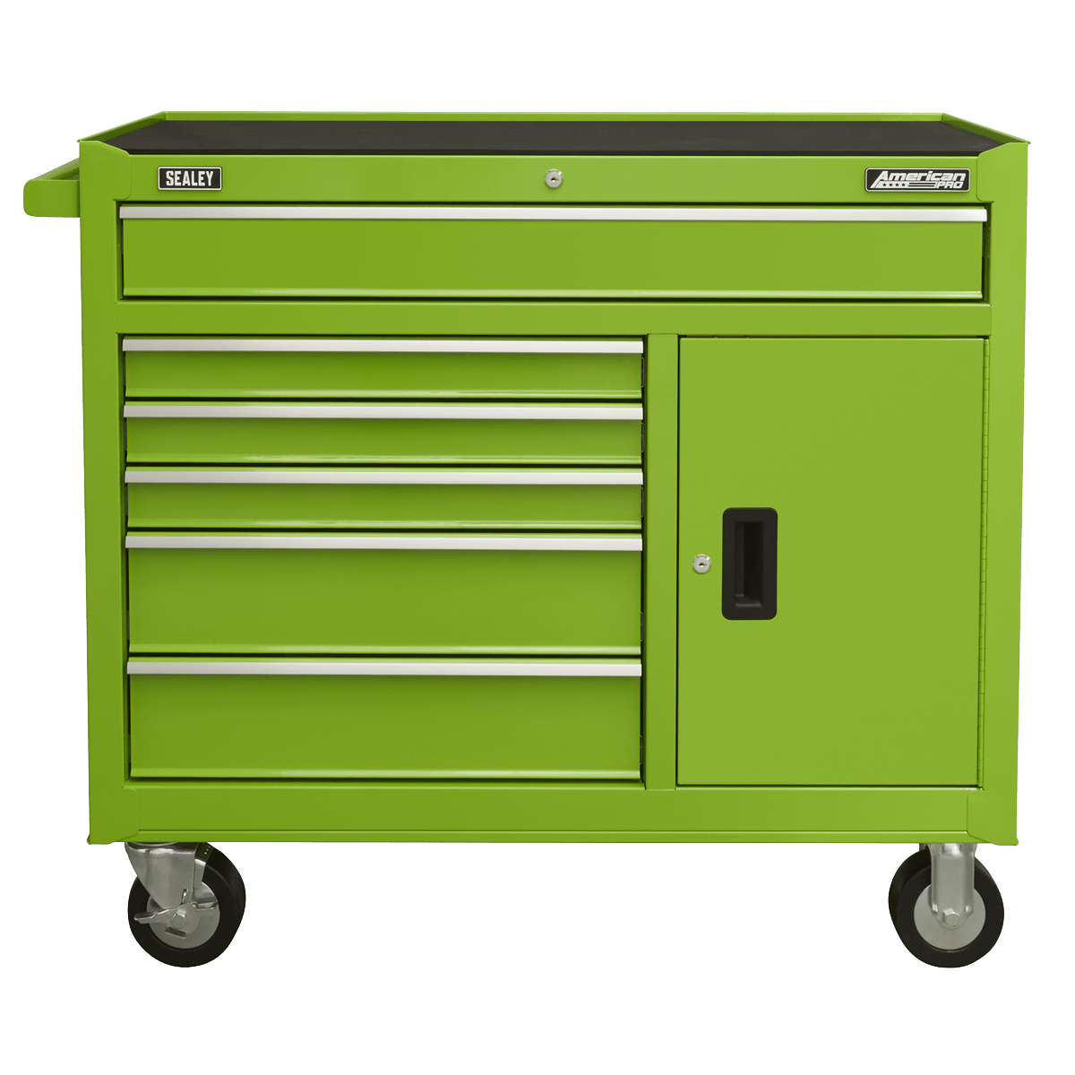 Sealey AP4106HV American PRO® Rollcab 6 Drawer - Green - AP4106HV - Sealey Tools UK - Trade Counter Direct