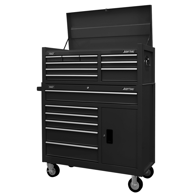 Sealey AP4109B American PRO® Topchest 9 Drawer - Black - AP4109B - Sealey Tools UK - Trade Counter Direct