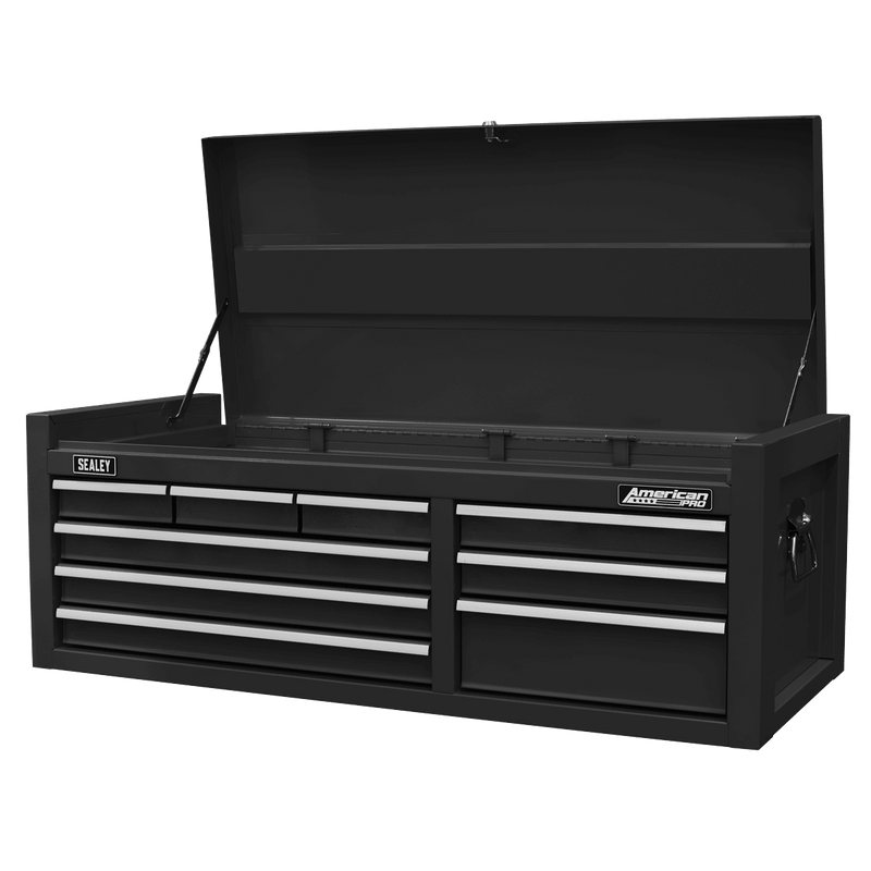 Sealey AP4109B American PRO® Topchest 9 Drawer - Black - AP4109B - Sealey Tools UK - Trade Counter Direct