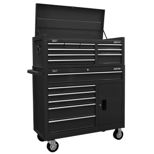 Sealey AP4109B American PRO® Topchest 9 Drawer - Black - AP4109B - Sealey Tools UK - Trade Counter Direct