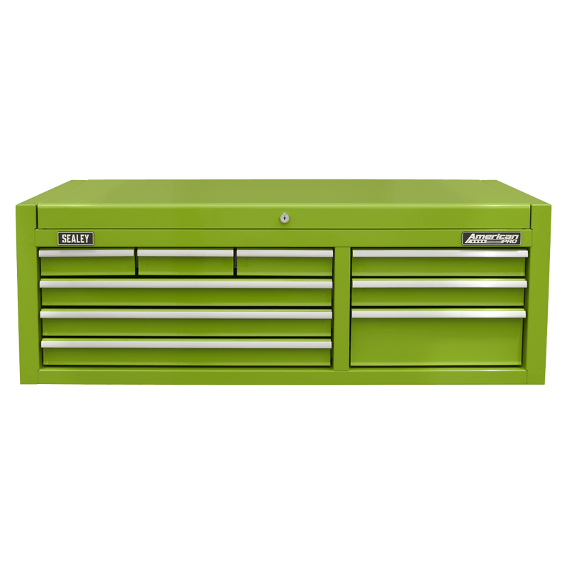 Sealey AP4109HV American PRO® Topchest 9 Drawer - Green - AP4109HV - Sealey Tools UK - Trade Counter Direct