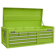 Sealey AP4109HV American PRO® Topchest 9 Drawer - Green - AP4109HV - Sealey Tools UK - Trade Counter Direct