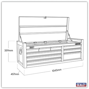 Sealey AP4109HV American PRO® Topchest 9 Drawer - Green - AP4109HV - Sealey Tools UK - Trade Counter Direct