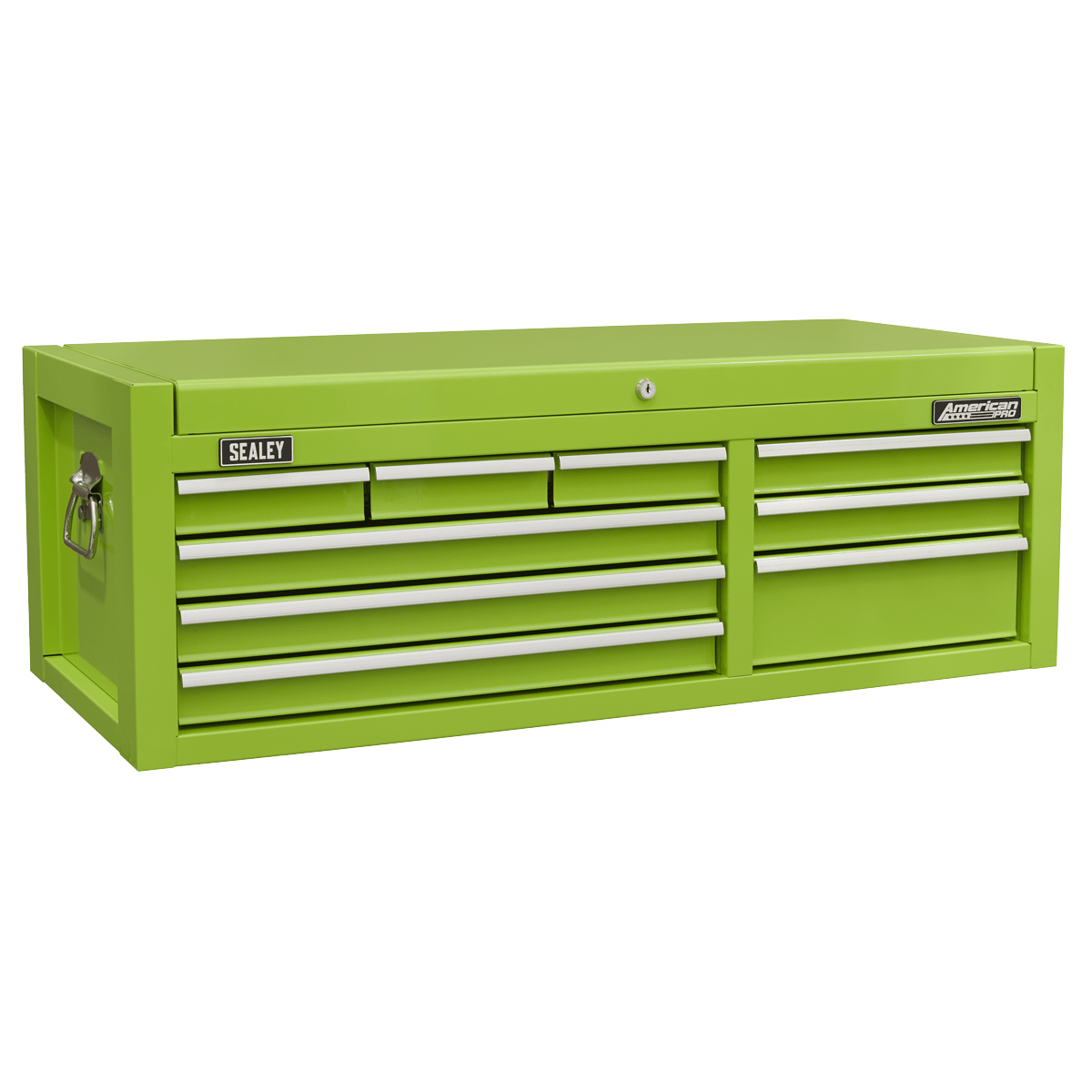 Sealey AP4109HV American PRO® Topchest 9 Drawer - Green - AP4109HV - Sealey Tools UK - Trade Counter Direct