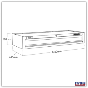 Sealey AP41119 Superline PRO® Heavy-Duty Mid-Box Tool Chest with Drawer - Red - AP41119 - Sealey Tools UK - Trade Counter Direct