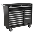 Sealey AP41120B Superline PRO® Heavy-Duty Rollcab 12 Drawer - Black - AP41120B - Sealey Tools UK - Trade Counter Direct