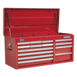 Sealey AP41149 Superline PRO® Heavy-Duty Topchest 14 Drawer - Red - AP41149 - Sealey Tools UK - Trade Counter Direct