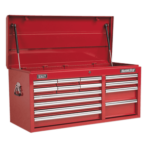 Sealey AP41149 Superline PRO® Heavy-Duty Topchest 14 Drawer - Red - AP41149 - Sealey Tools UK - Trade Counter Direct