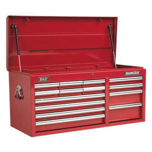 Sealey AP41149 Superline PRO® Heavy-Duty Topchest 14 Drawer - Red - AP41149 - Sealey Tools UK - Trade Counter Direct