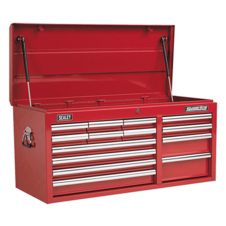 Sealey AP41149 Superline PRO® Heavy-Duty Topchest 14 Drawer - Red - AP41149 - Sealey Tools UK - Trade Counter Direct