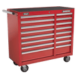 Sealey AP41169 Superline PRO® Heavy-Duty Rollcab 16 Drawer - Red - AP41169 - Sealey Tools UK - Trade Counter Direct
