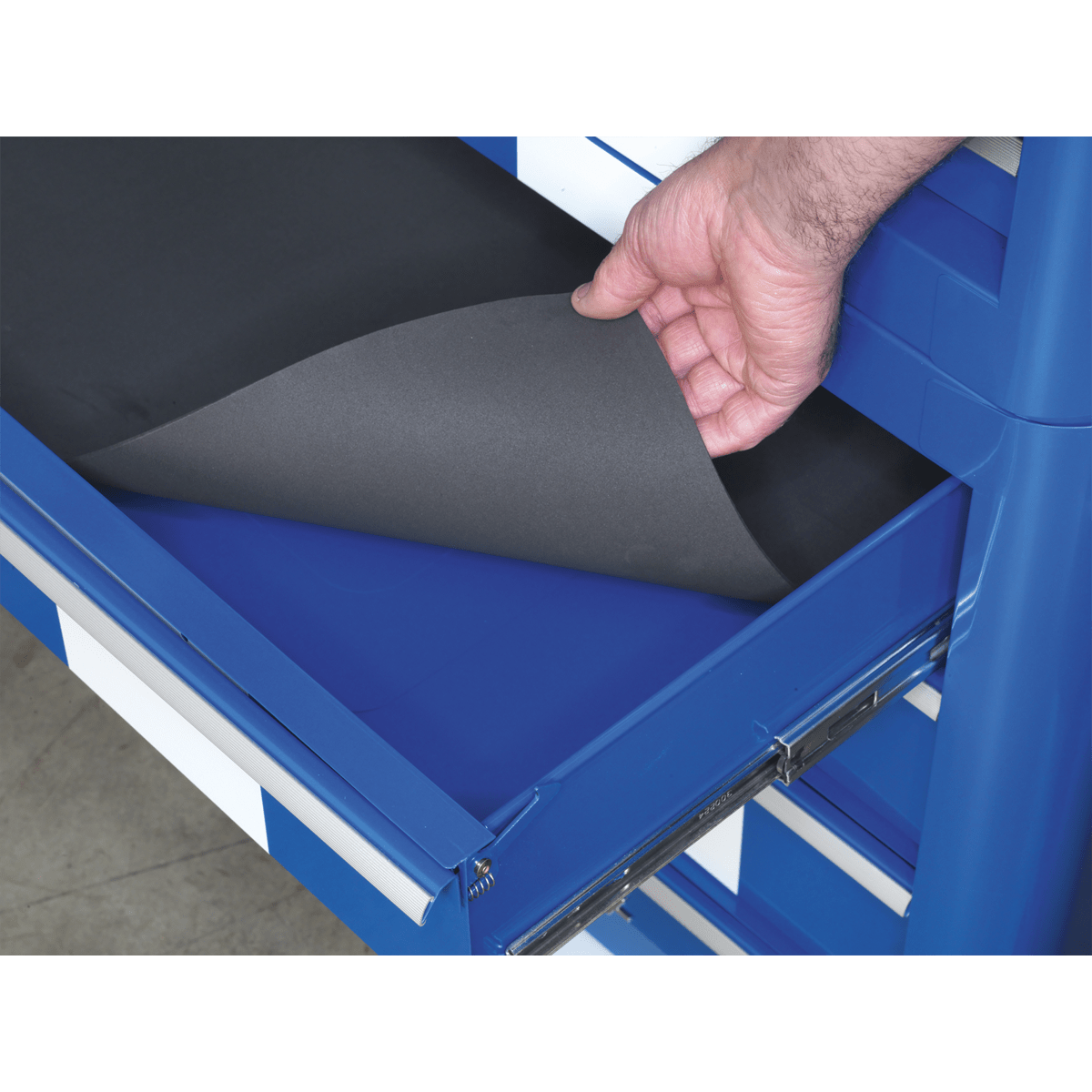 Sealey AP41COMBOBWS Premier™ Retro Style Wide Topchest & Rollcab Combination 10 Drawer Blue with White Stripes - AP41COMBOBWS - Sealey Tools UK - Trade Counter Direct