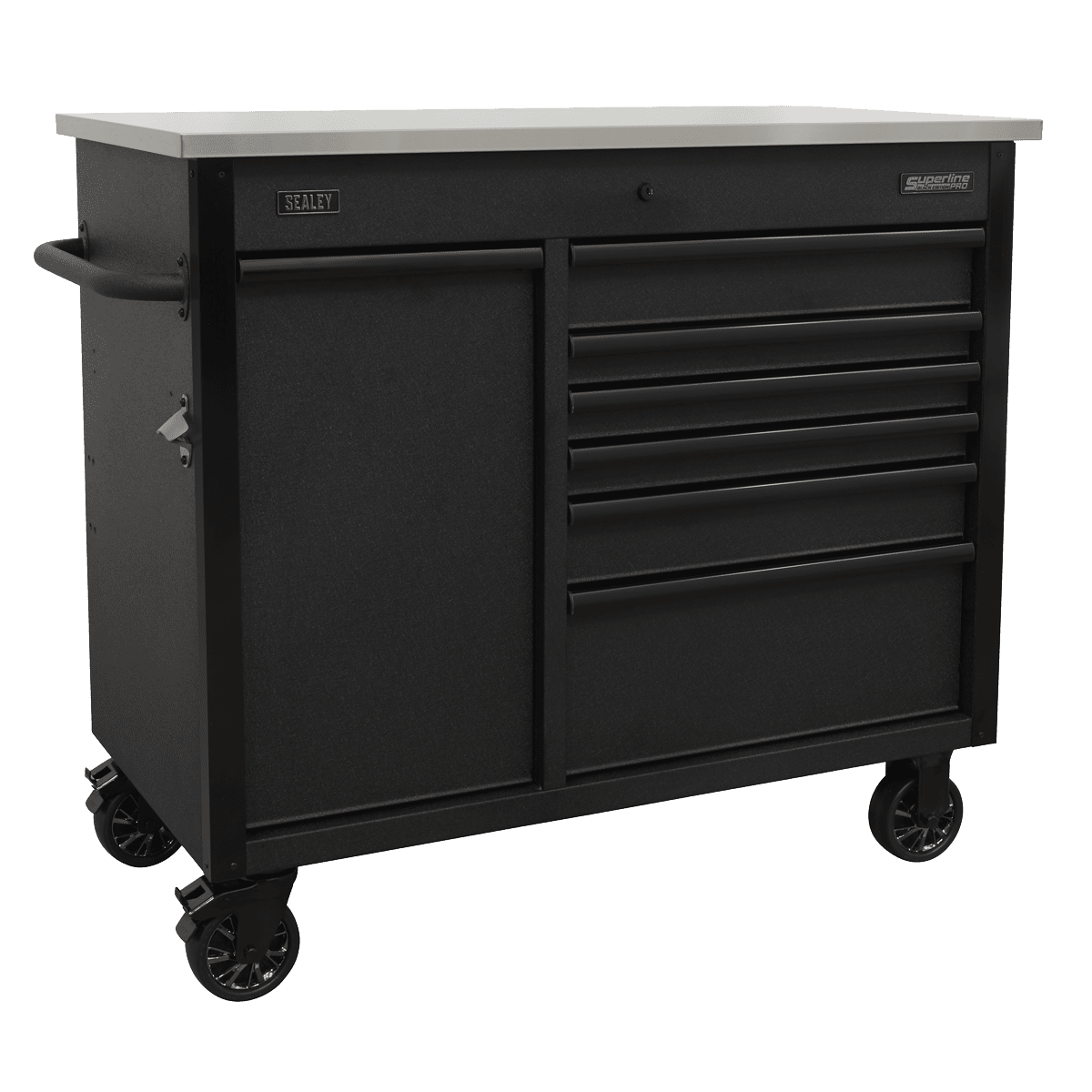 Sealey AP4206BE Mobile Tool Cabinet 1120mm with Power Tool Charging Drawer - AP4206BE - Sealey Tools UK - Trade Counter Direct