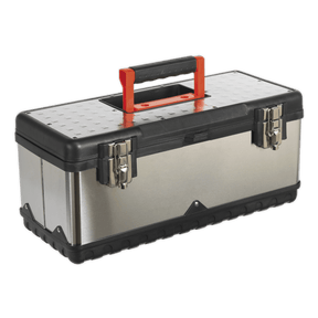 Sealey AP505S Stainless Steel Toolbox 505mm with Tote Tray - AP505S - Sealey Tools UK - Trade Counter Direct