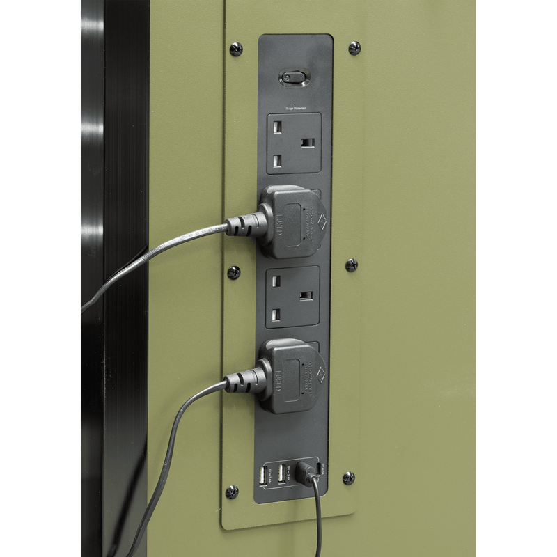 Sealey AP5210KBE Superline PRO® Mobile Trolley with Wooden Worktop & Power Bar 10 Drawer 1320mm - AP5210KBE - Sealey Tools UK - Trade Counter Direct